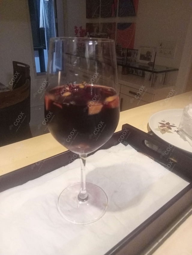 Tasty Red Wine Sangria  cooked by COOX chefs cooks during occasions parties events at home