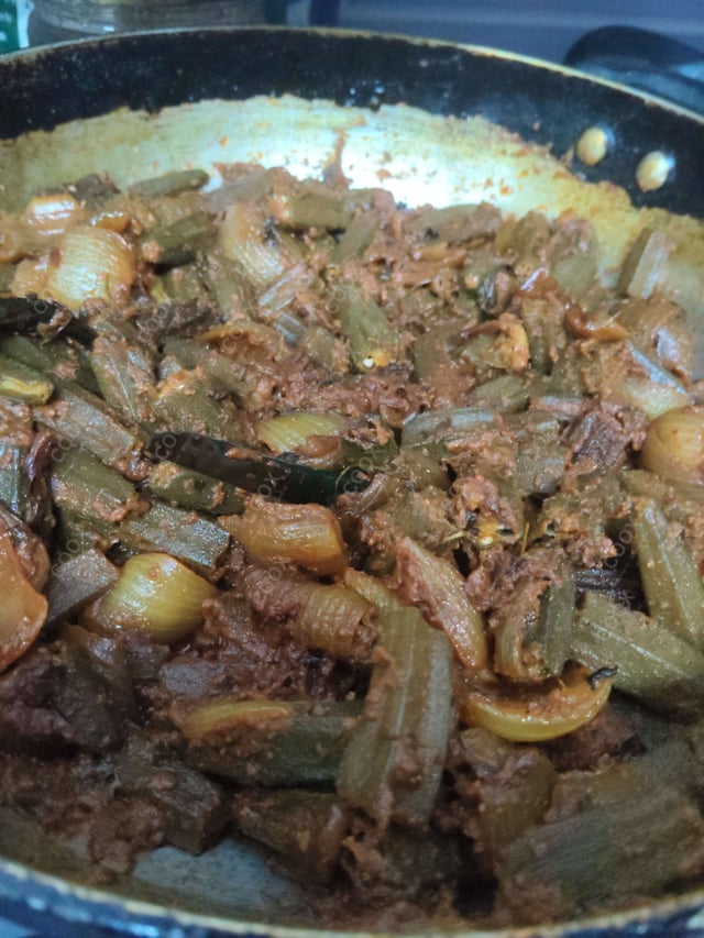 Delicious Bhindi do Pyaza prepared by COOX