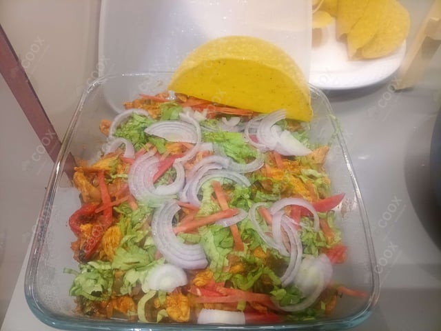 Tasty Taco Salad cooked by COOX chefs cooks during occasions parties events at home