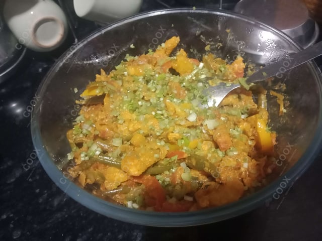Delicious Veg Jalfrezi prepared by COOX
