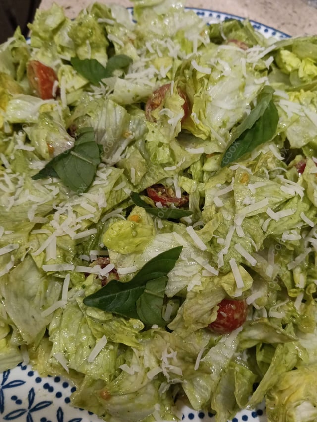 Delicious Lettuce Pesto Salad prepared by COOX