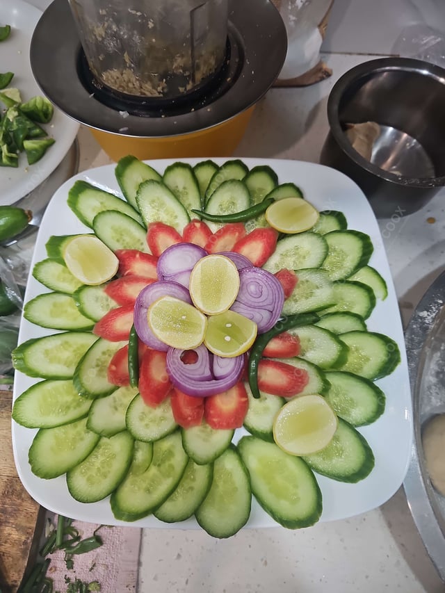 Delicious Salad, Papad prepared by COOX