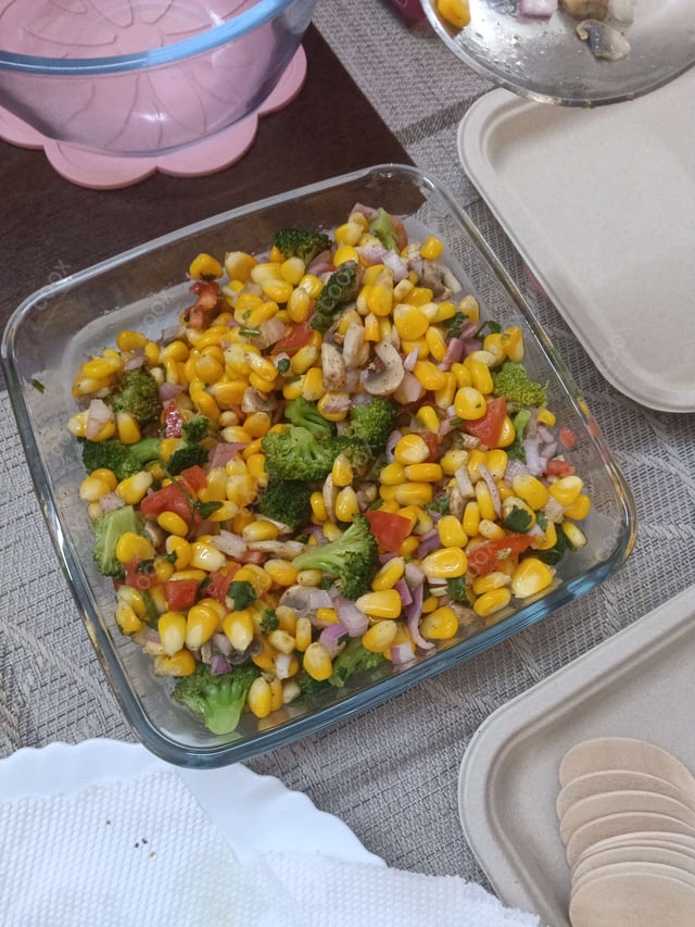 Delicious Corn Chaat prepared by COOX