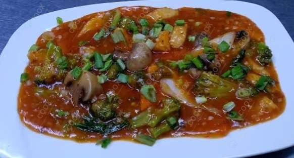 Delicious Mix Veg in Hot Garlic Sauce prepared by COOX