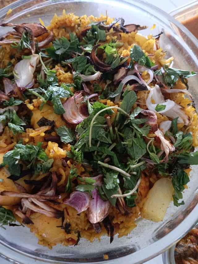 Delicious Egg Biryani prepared by COOX