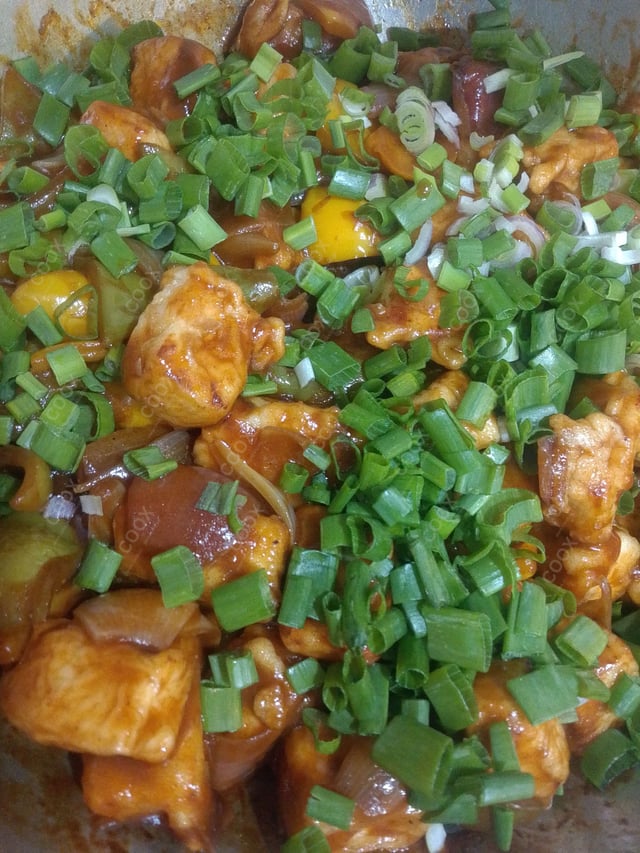 Delicious Chilli Paneer (Dry) prepared by COOX