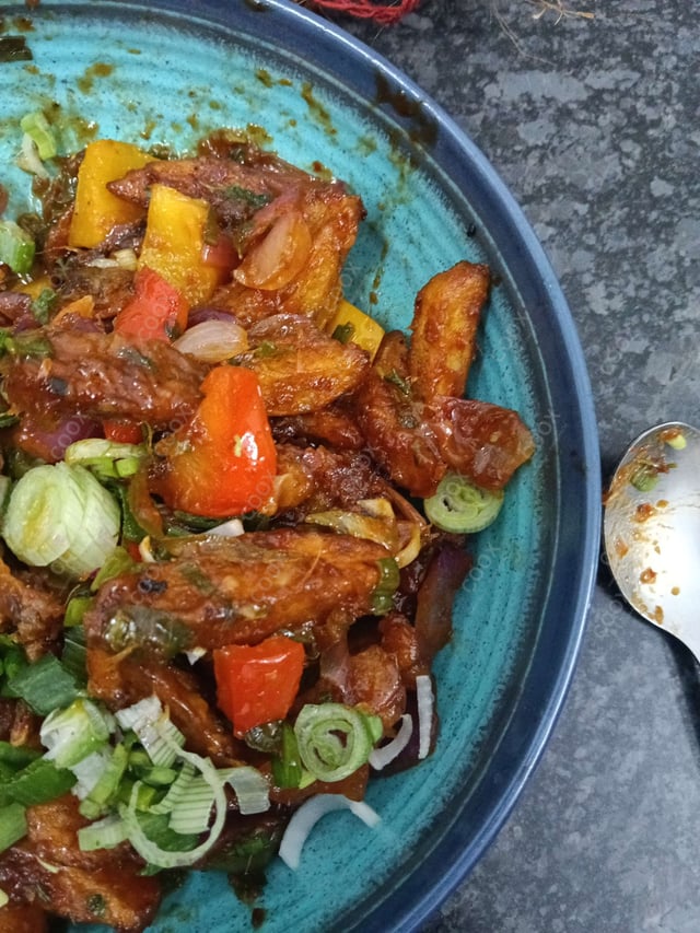 Delicious Honey Chilli Potato prepared by COOX