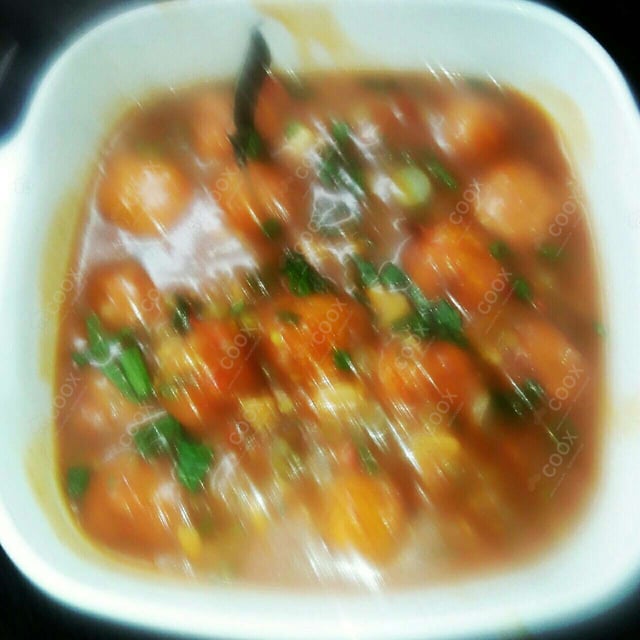 Tasty Veg Manchurian (Gravy) cooked by COOX chefs cooks during occasions parties events at home