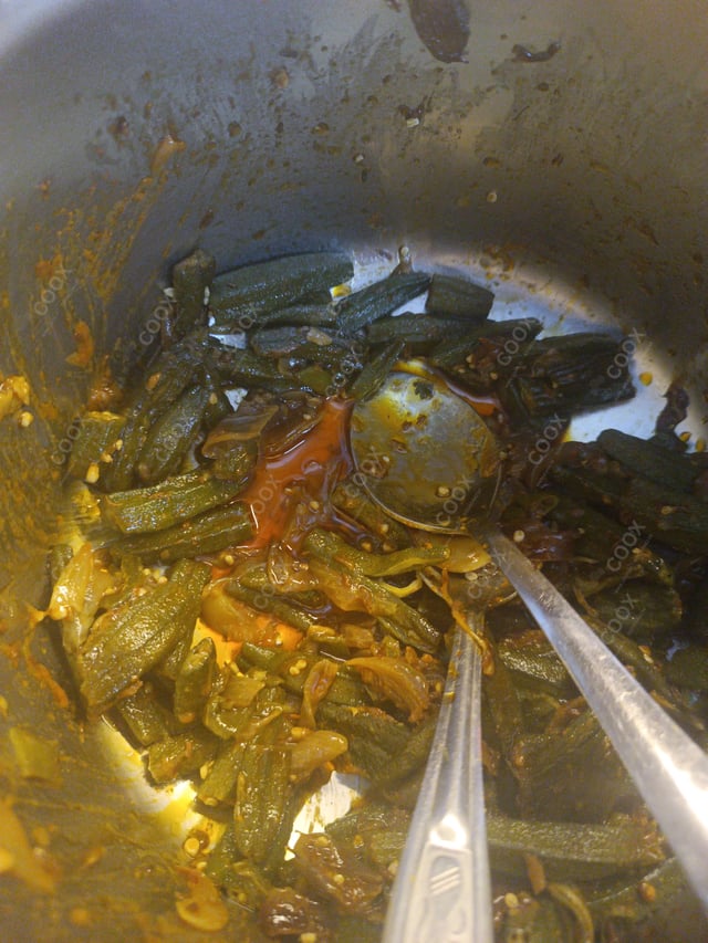Delicious Bhindi do Pyaza prepared by COOX