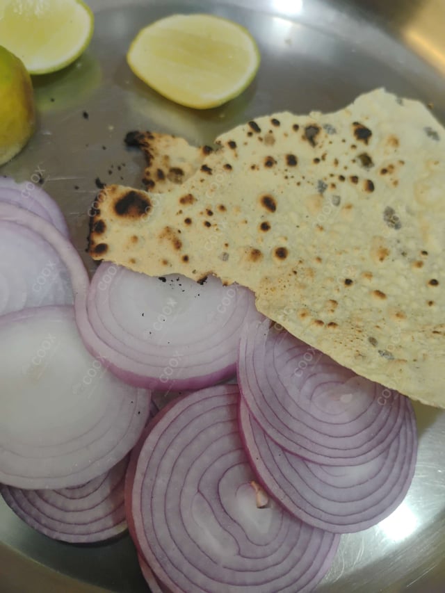 Delicious Salad, Papad prepared by COOX