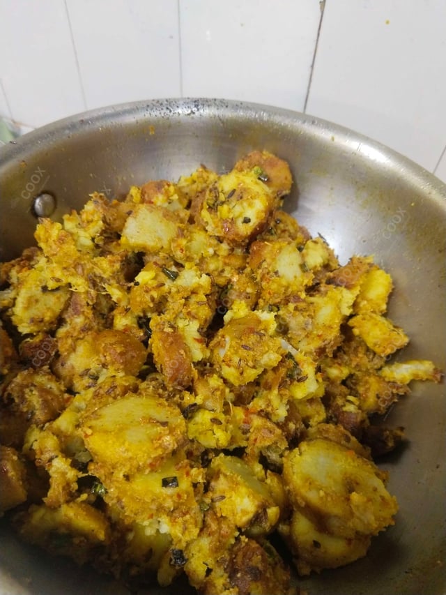 Tasty Arbi (Dry) cooked by COOX chefs cooks during occasions parties events at home