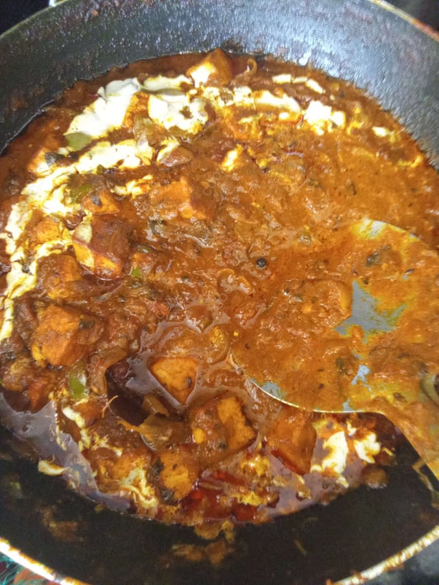 Delicious Kadhai Paneer prepared by COOX