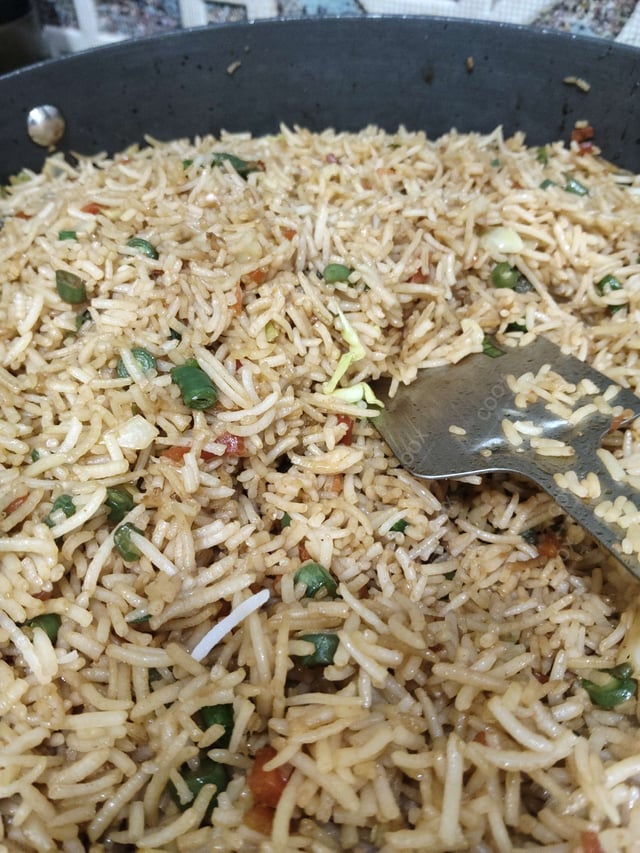 Delicious Veg Fried Rice prepared by COOX