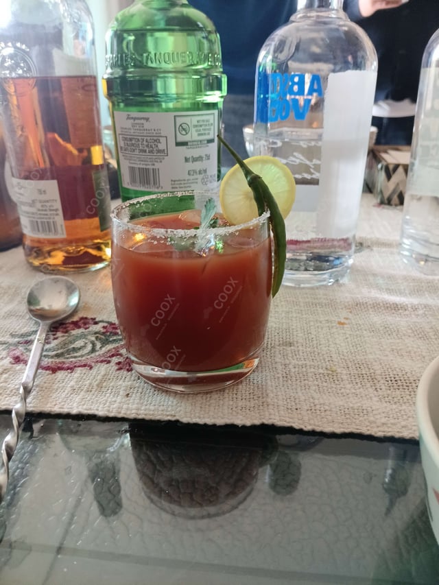 Tasty Bloody Mary cooked by COOX chefs cooks during occasions parties events at home
