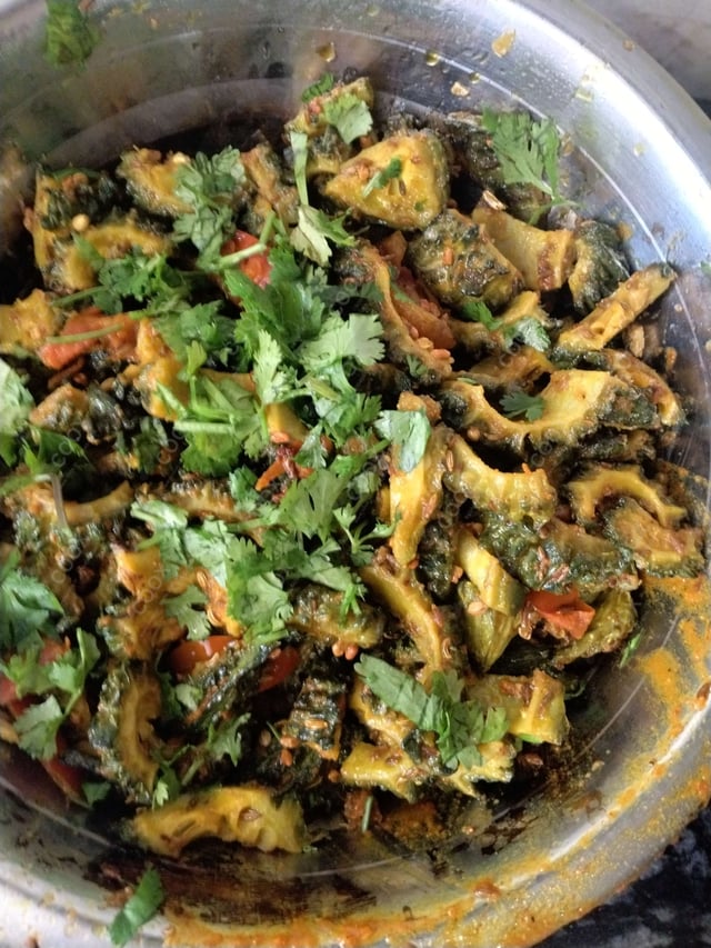Tasty Karele ki Sabzi cooked by COOX chefs cooks during occasions parties events at home