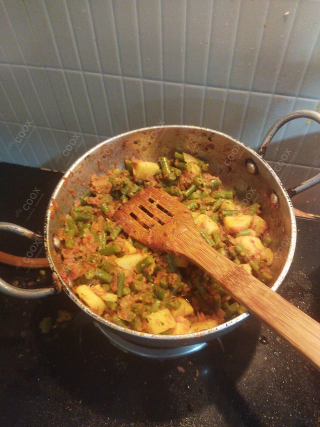 Tasty Beans ki Sabzi cooked by COOX chefs cooks during occasions parties events at home