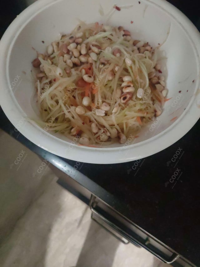 Tasty Papaya Salad cooked by COOX chefs cooks during occasions parties events at home