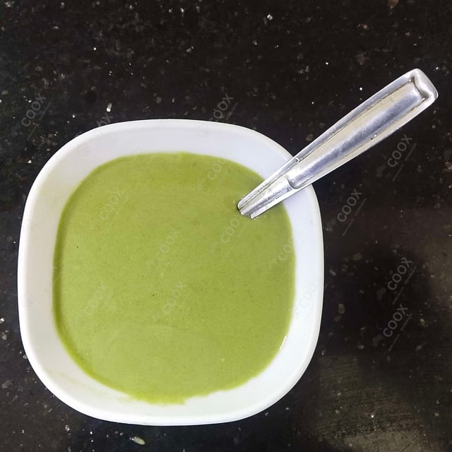 Tasty Green Chutney cooked by COOX chefs cooks during occasions parties events at home