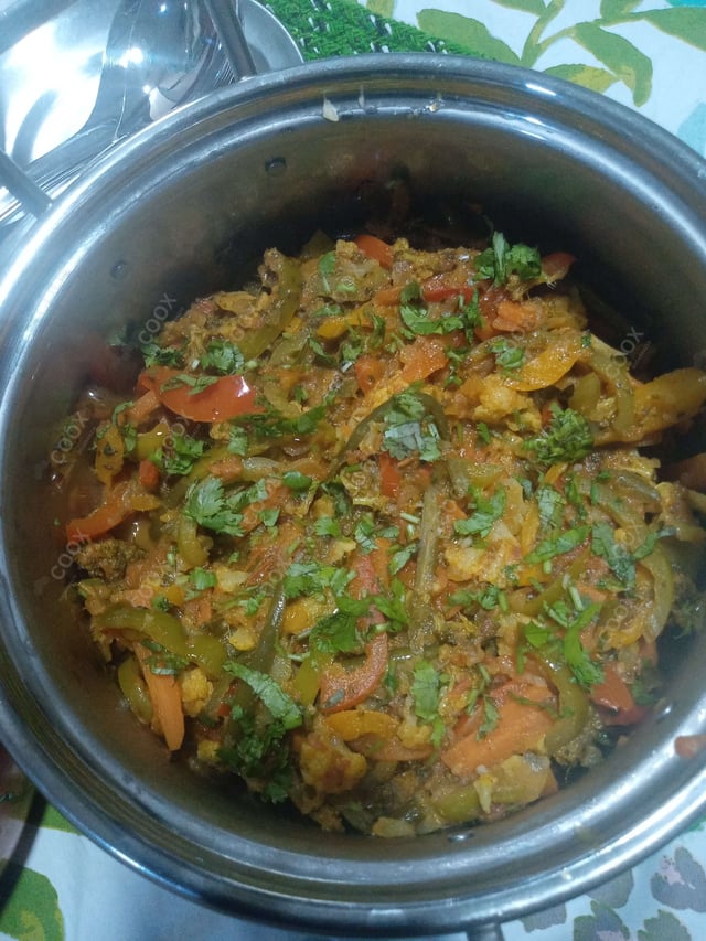 Delicious Veg Jalfrezi prepared by COOX