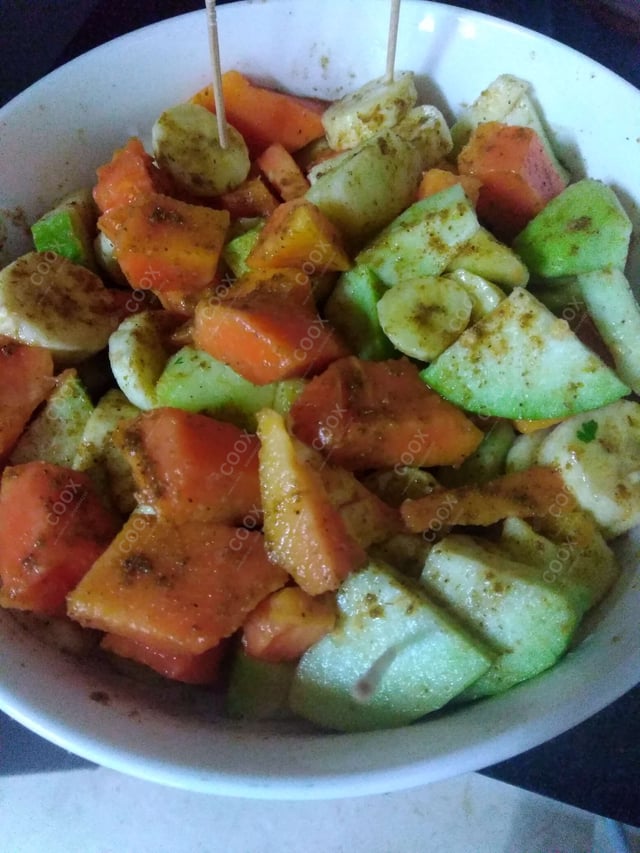 Tasty Fruit Chaat cooked by COOX chefs cooks during occasions parties events at home