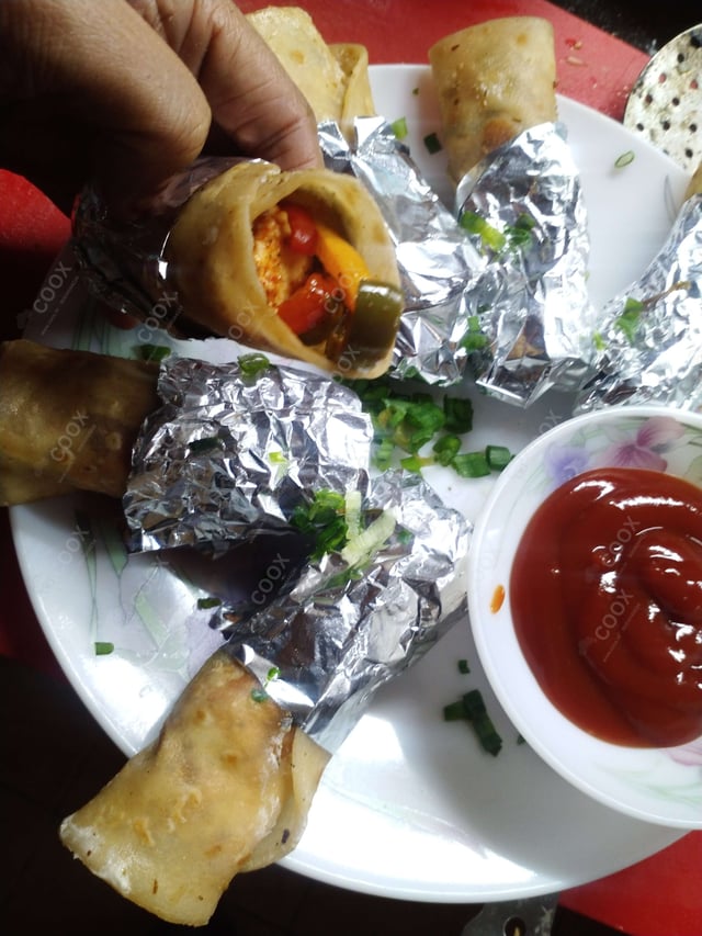 Tasty Veg Kathi Rolls cooked by COOX chefs cooks during occasions parties events at home