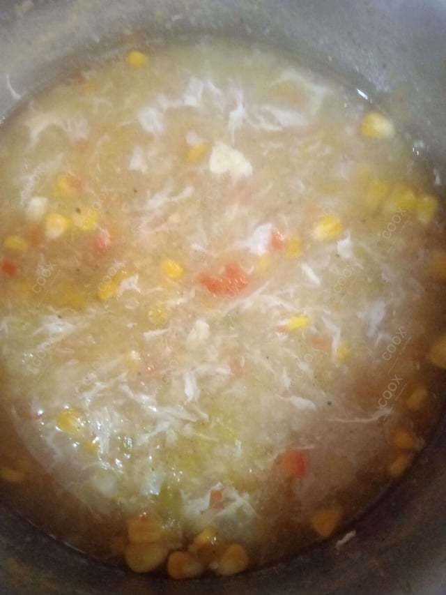 Tasty Chicken Sweet Corn Soup cooked by COOX chefs cooks during occasions parties events at home
