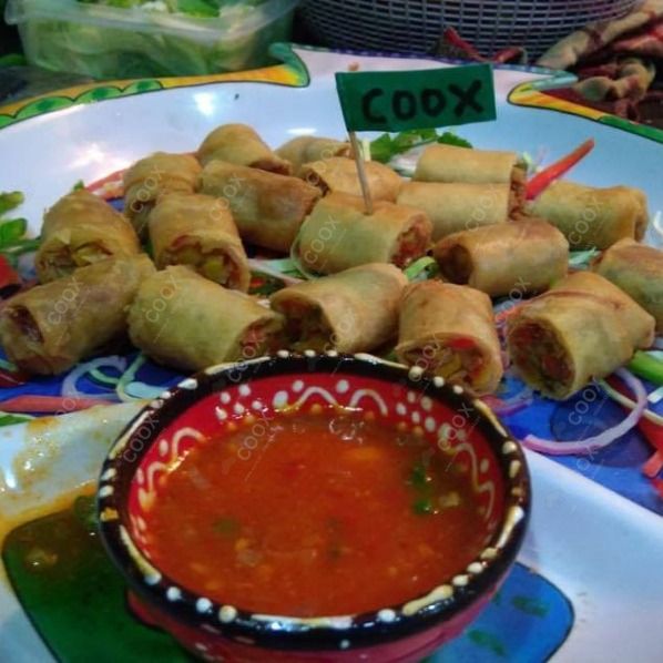 Tasty Veg Spring Rolls cooked by COOX chefs cooks during occasions parties events at home