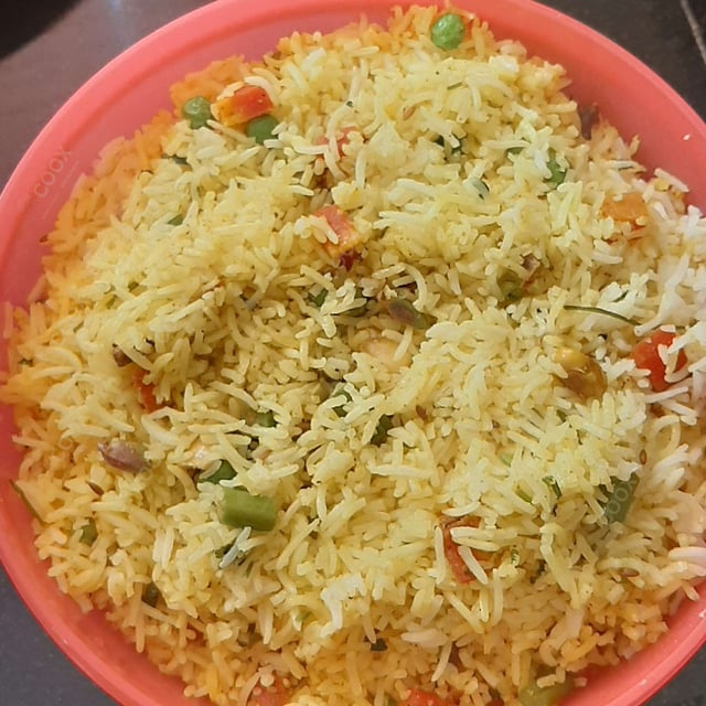 Tasty Veg Pulao cooked by COOX chefs cooks during occasions parties events at home