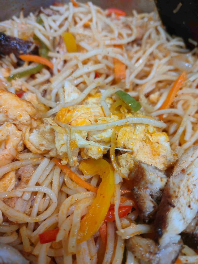 Tasty Chicken Chilli Garlic Noodles cooked by COOX chefs cooks during occasions parties events at home