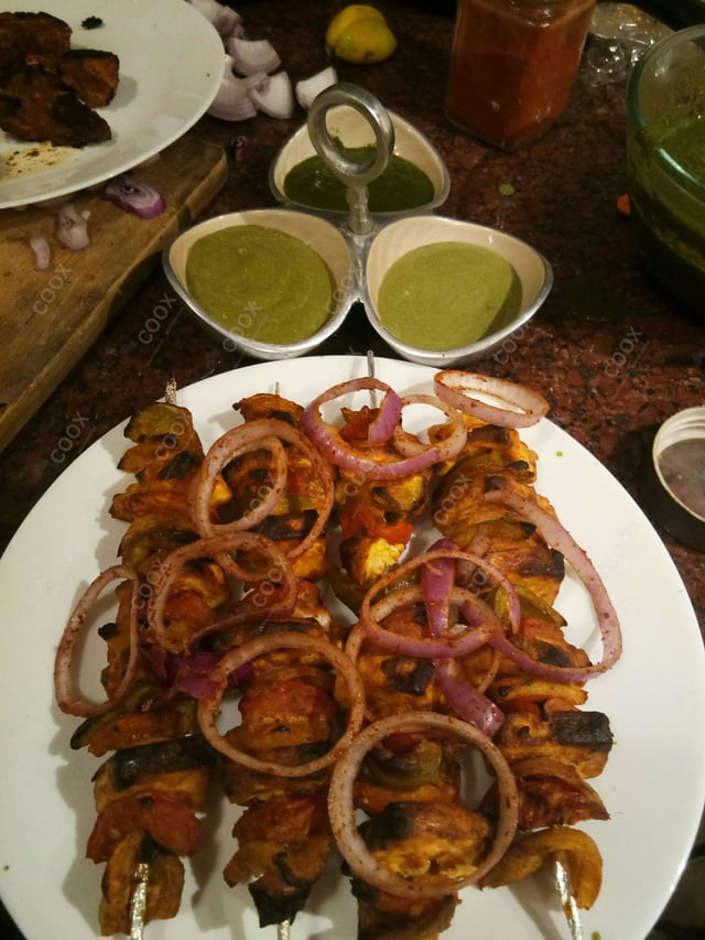 Tasty Paneer Tikka cooked by COOX chefs cooks during occasions parties events at home