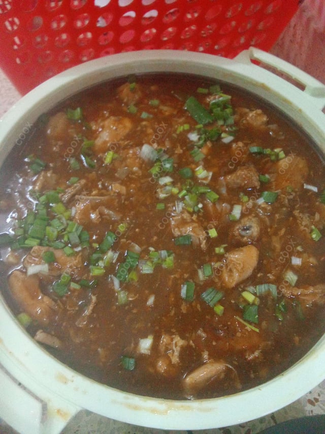 Tasty Chicken Manchurian (Gravy) cooked by COOX chefs cooks during occasions parties events at home