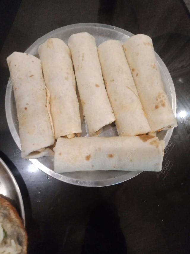 Tasty Veg Kathi Rolls cooked by COOX chefs cooks during occasions parties events at home
