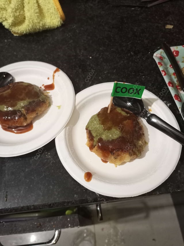 Tasty Aloo Tikki Chaat cooked by COOX chefs cooks during occasions parties events at home