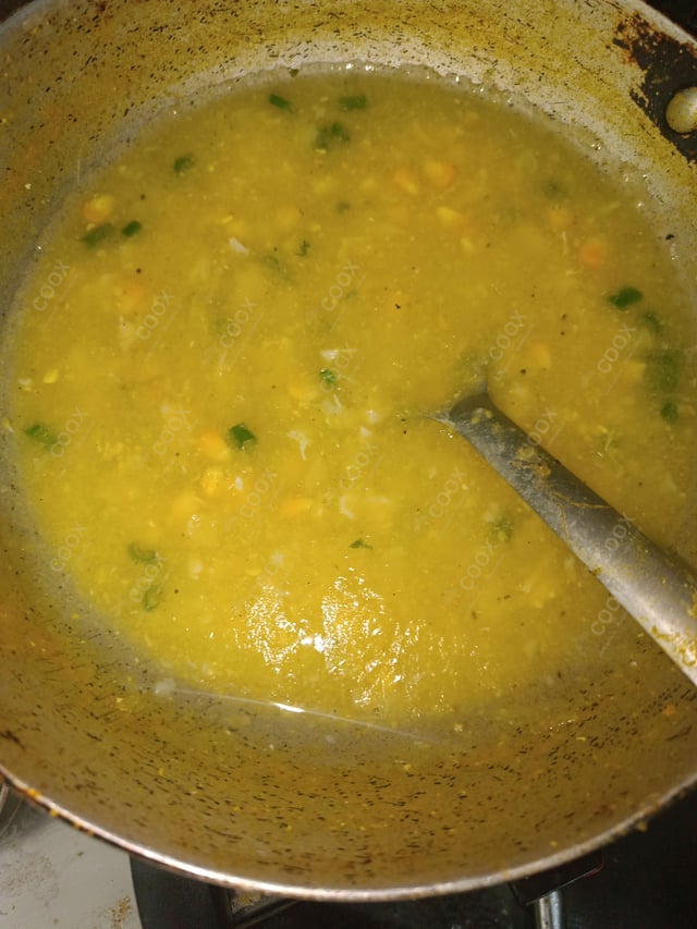 Tasty Chicken Sweet Corn Soup cooked by COOX chefs cooks during occasions parties events at home