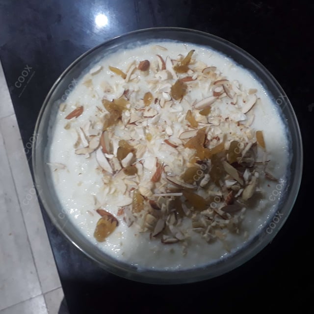 Tasty Phirni cooked by COOX chefs cooks during occasions parties events at home
