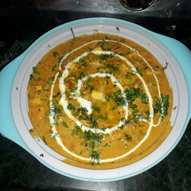 Tasty Matar Paneer cooked by COOX chefs cooks during occasions parties events at home