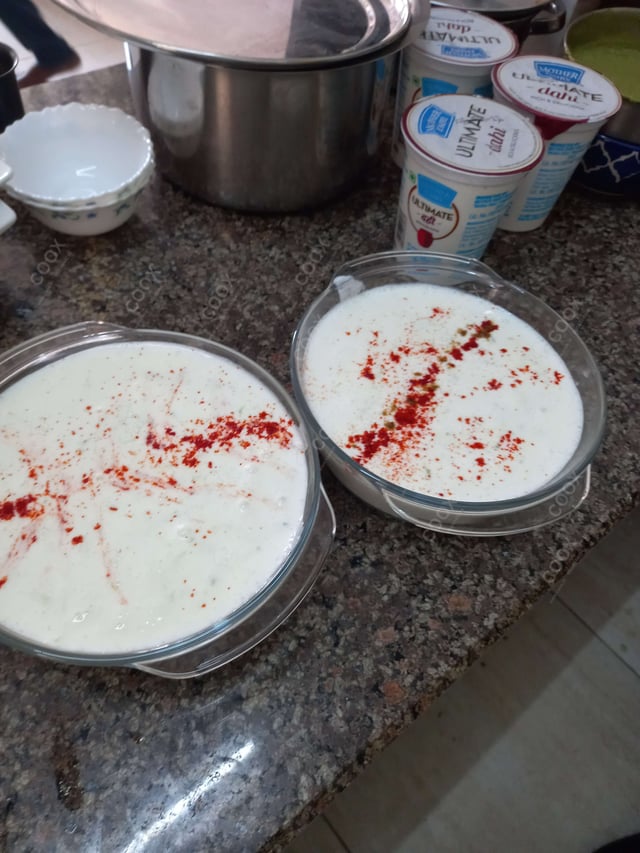 Tasty Cucumber Raita cooked by COOX chefs cooks during occasions parties events at home