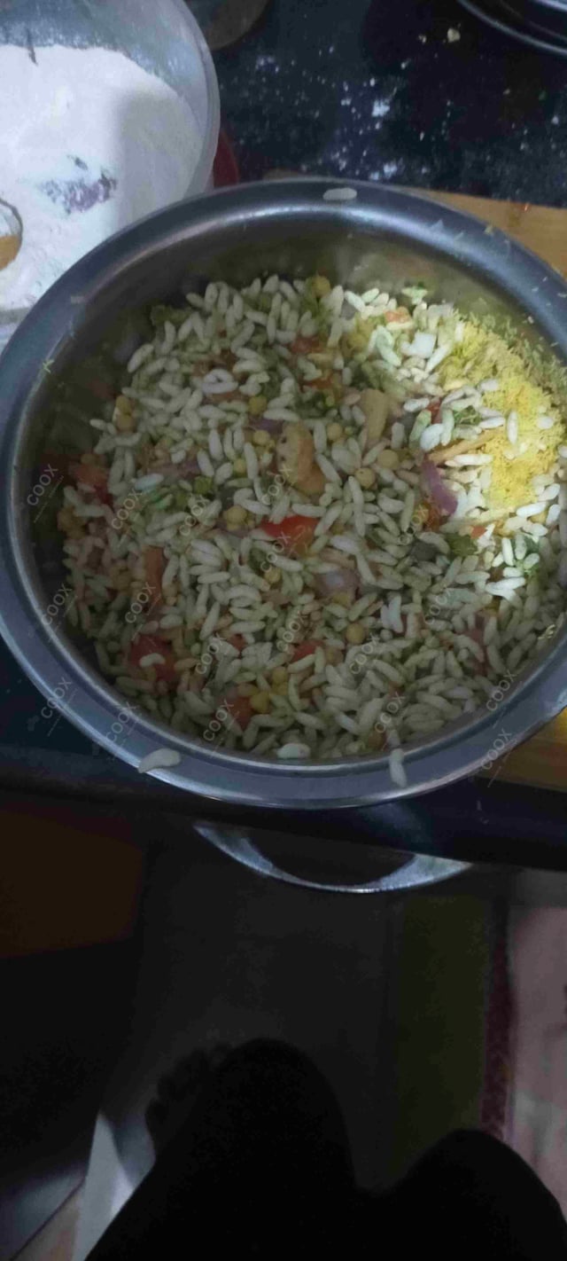 Tasty Bhel Puri cooked by COOX chefs cooks during occasions parties events at home