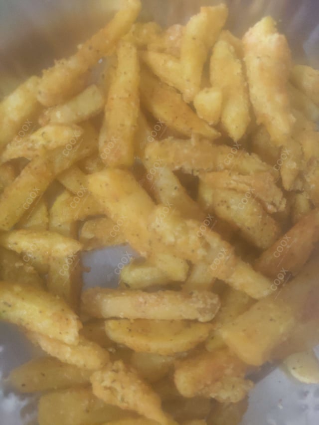Tasty Peri Peri Fries cooked by COOX chefs cooks during occasions parties events at home