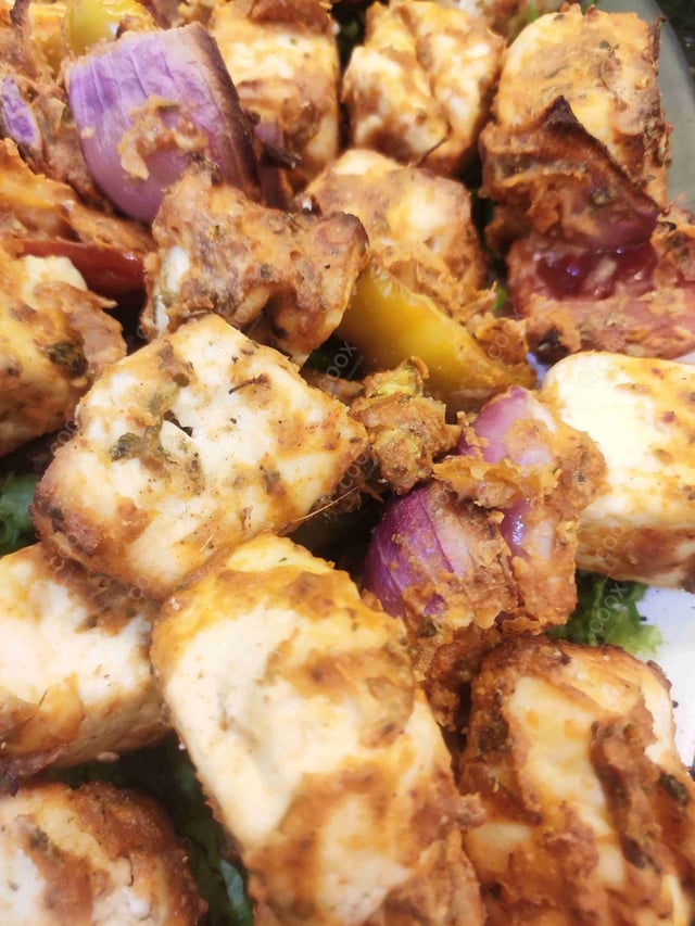 Tasty Paneer Shashlik cooked by COOX chefs cooks during occasions parties events at home