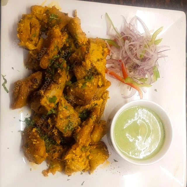 Tasty Masala Soya Chaap (Dry) cooked by COOX chefs cooks during occasions parties events at home