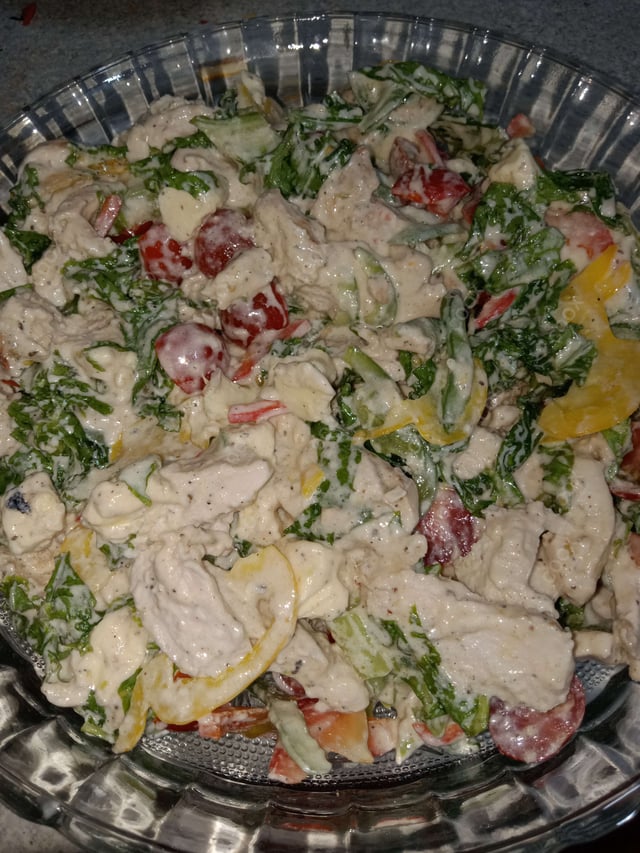 Tasty Chicken Cheese Salad cooked by COOX chefs cooks during occasions parties events at home