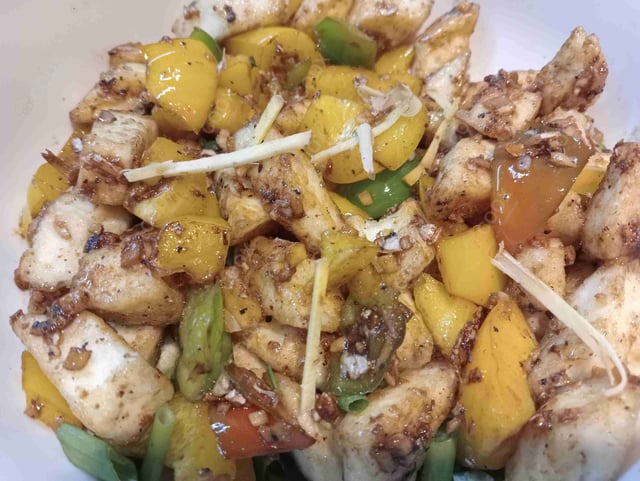 Tasty Tofu in Black Bean Sauce cooked by COOX chefs cooks during occasions parties events at home