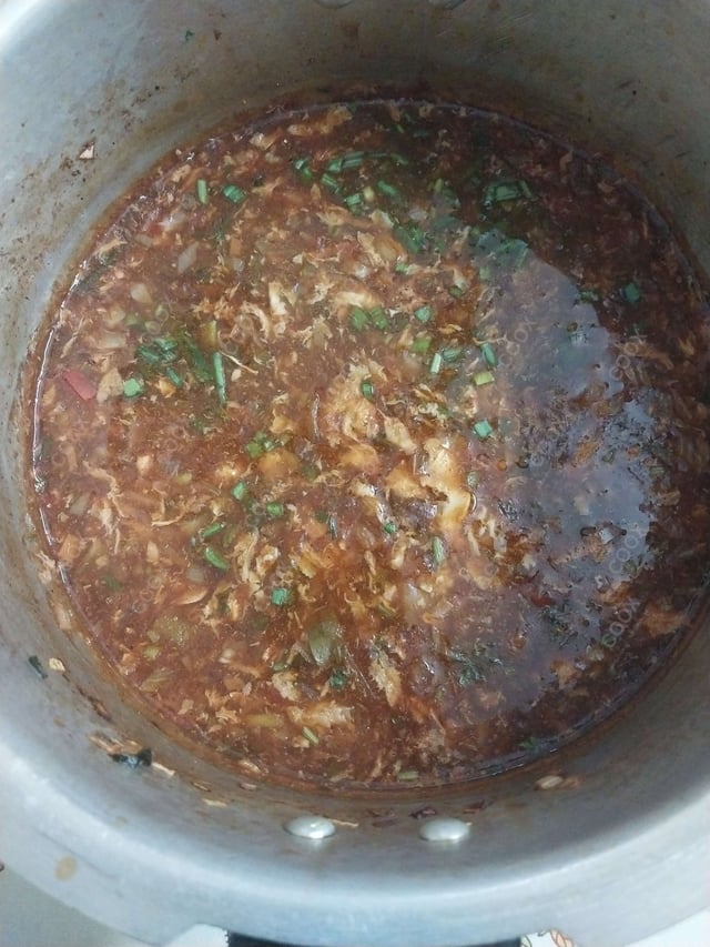 Tasty Chicken Manchow Soup cooked by COOX chefs cooks during occasions parties events at home