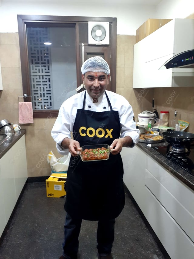 Tasty Chilli Paneer (Dry) cooked by COOX chefs cooks during occasions parties events at home