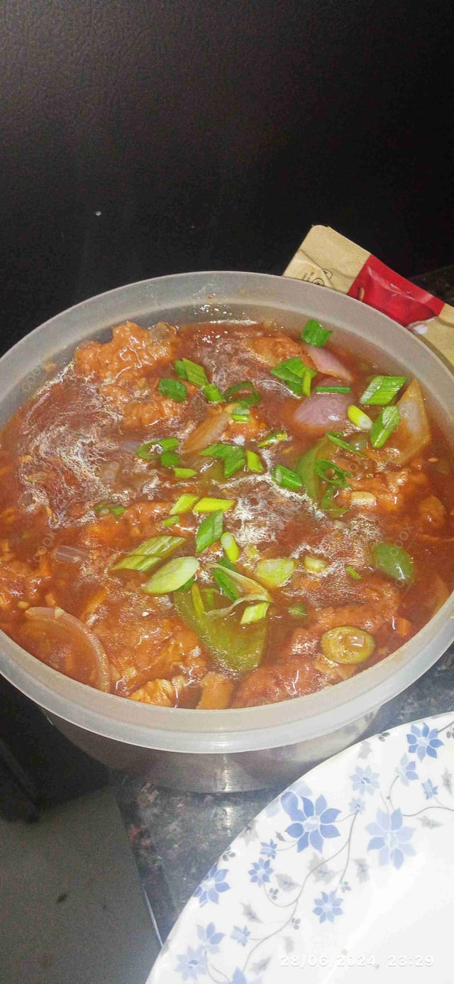 Tasty Chicken Manchurian (Gravy) cooked by COOX chefs cooks during occasions parties events at home