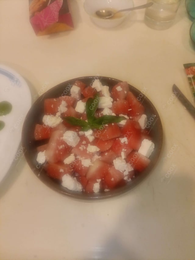 Tasty Watermelon Feta Salad cooked by COOX chefs cooks during occasions parties events at home