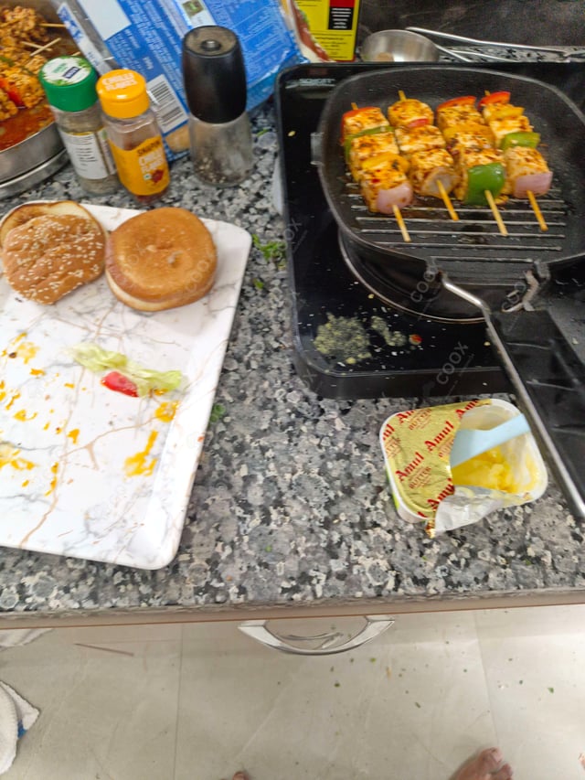 Tasty Paneer Shashlik cooked by COOX chefs cooks during occasions parties events at home