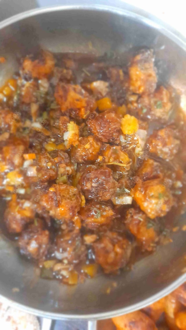 Tasty Thai Basil Chicken cooked by COOX chefs cooks during occasions parties events at home