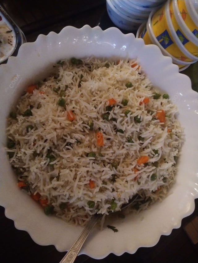 Tasty Veg Pulao cooked by COOX chefs cooks during occasions parties events at home